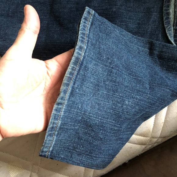 Nevada size 36W jeans with bling on back pockets. Vintage straight leg jeans - Picture 2 of 9